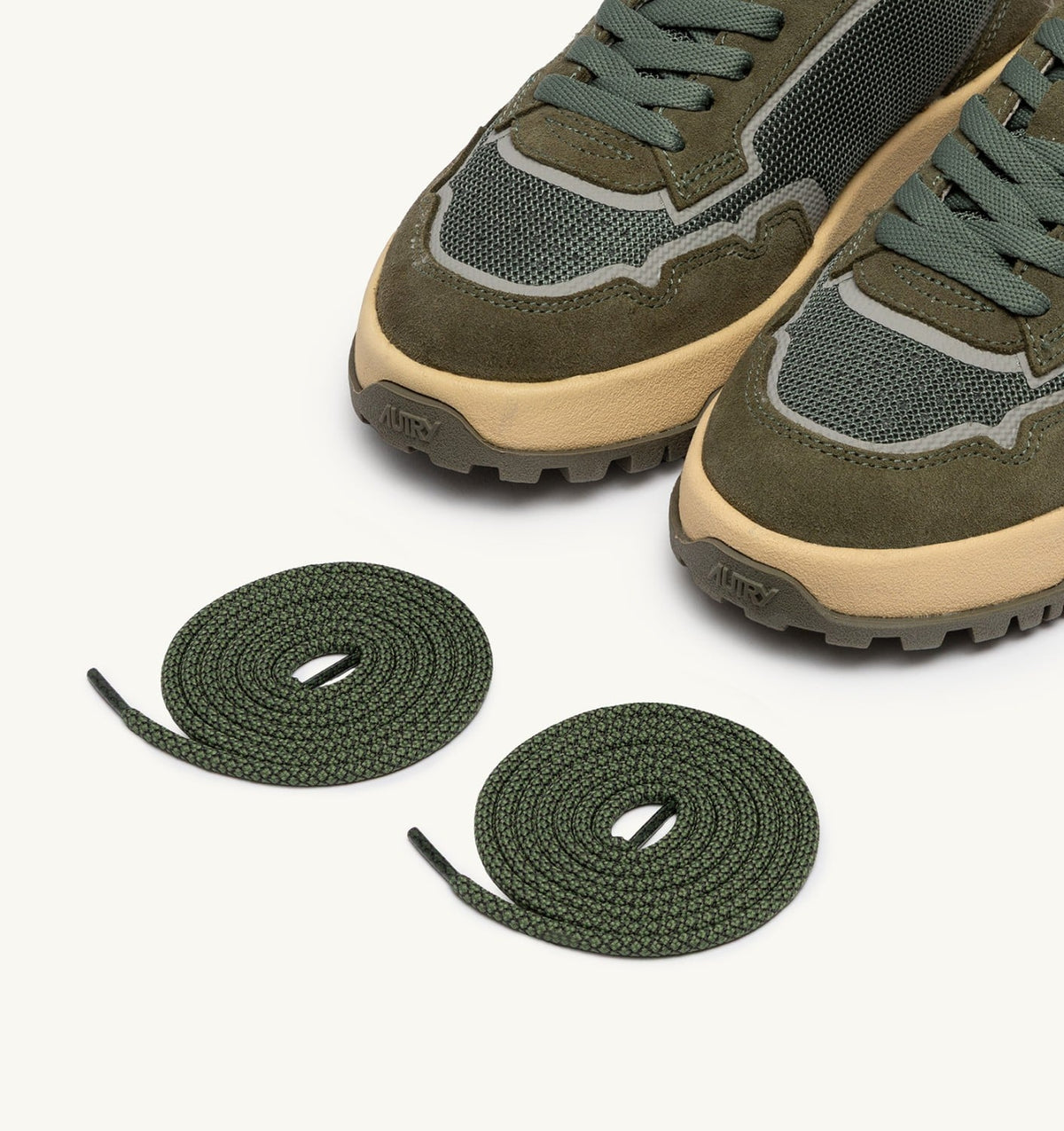 Man WILDPACE LOW SNEAKERS IN SCHIO AND MILITARY DRAGON MESH AND SUEDE