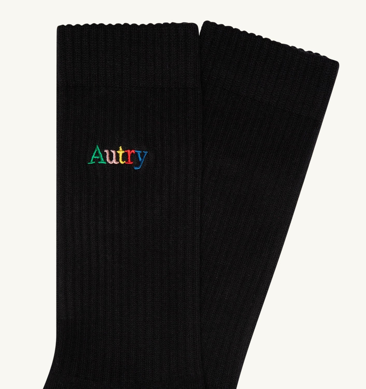 Woman|Man RIBBED SOCKS WITH MULTICOLOR EMBROIDERED LOGO UNISEX
