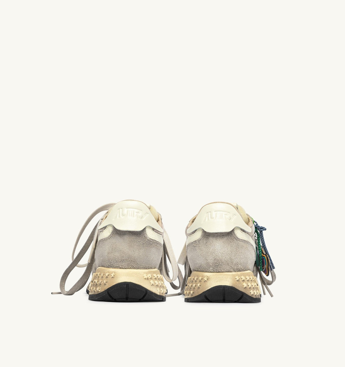 Woman REELWIND SUPER VINTAGE SNEAKERS IN WOODSMOKE AND WHITE SUEDE AND NYLON