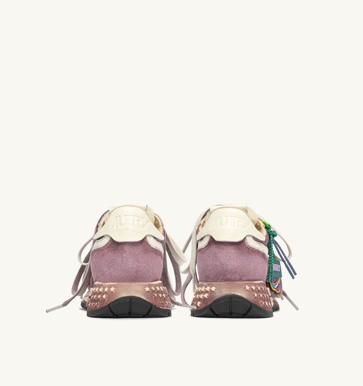 Woman REELWIND SUPER VINTAGE SNEAKERS IN WINDSOR WINE AND WHITE SUEDE AND NYLON