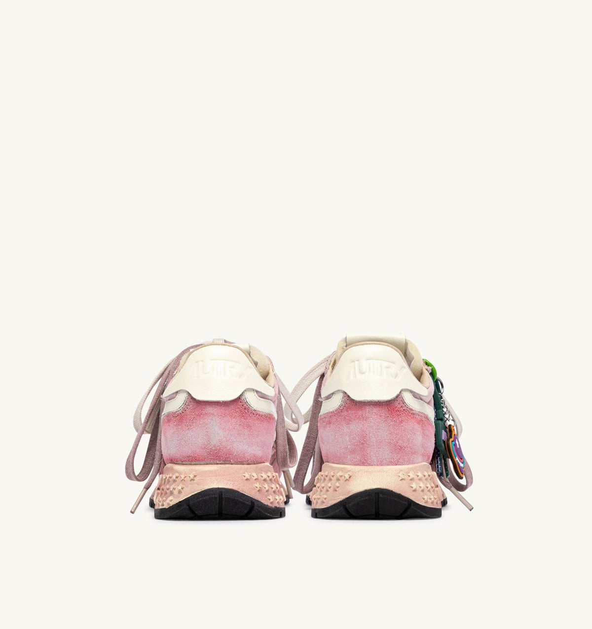 Woman REELWIND SUPER VINTAGE SNEAKERS IN WHITE AND PINK SUEDE AND NYLON