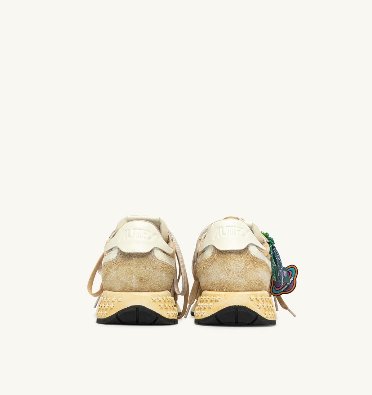 Woman REELWIND SUPER VINTAGE SNEAKERS IN YOLK YELLOW AND WHITE SUEDE AND NYLON