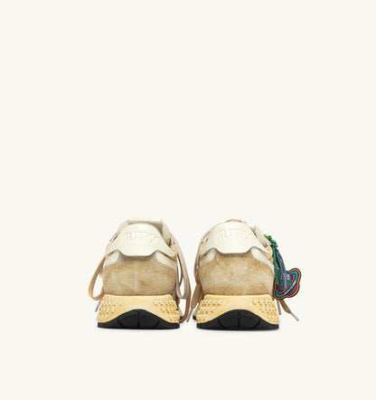Woman REELWIND SUPER VINTAGE SNEAKERS IN YOLK YELLOW AND WHITE SUEDE AND NYLON