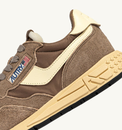 Woman REELWIND LOW SNEAKERS IN CROC AND RUTABAGA NYLON AND SUEDE