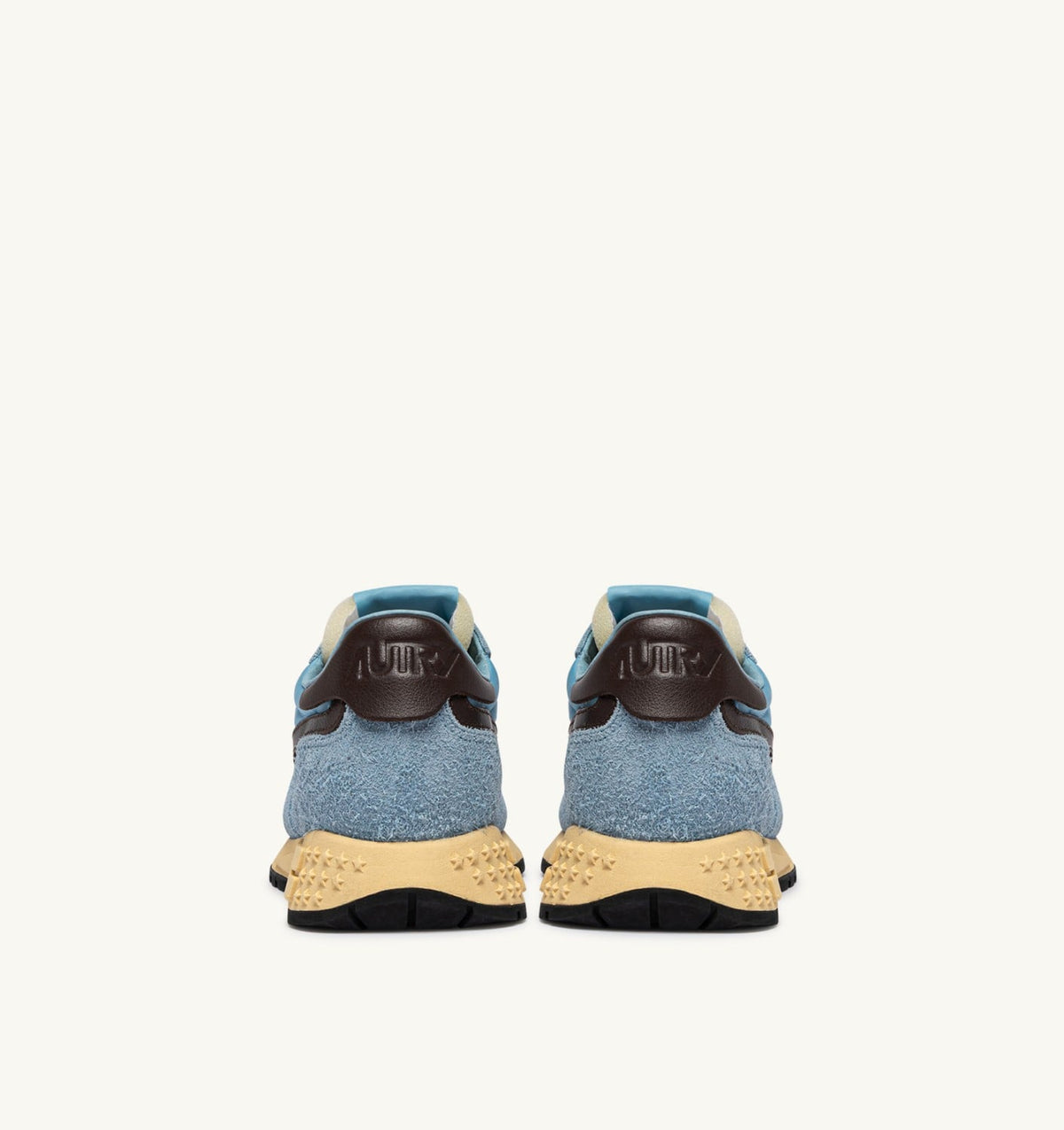 Woman REELWIND LOW SNEAKERS IN FORGET ME NOT AND BRACKEN NYLON AND SUEDE