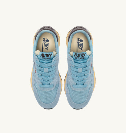 Woman REELWIND LOW SNEAKERS IN FORGET ME NOT AND BRACKEN NYLON AND SUEDE