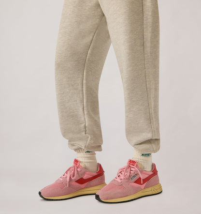 Woman REELWIND LOW SNEAKERS IN PINK CHERUB AND FLAME SCARLET NYLON AND SUEDE