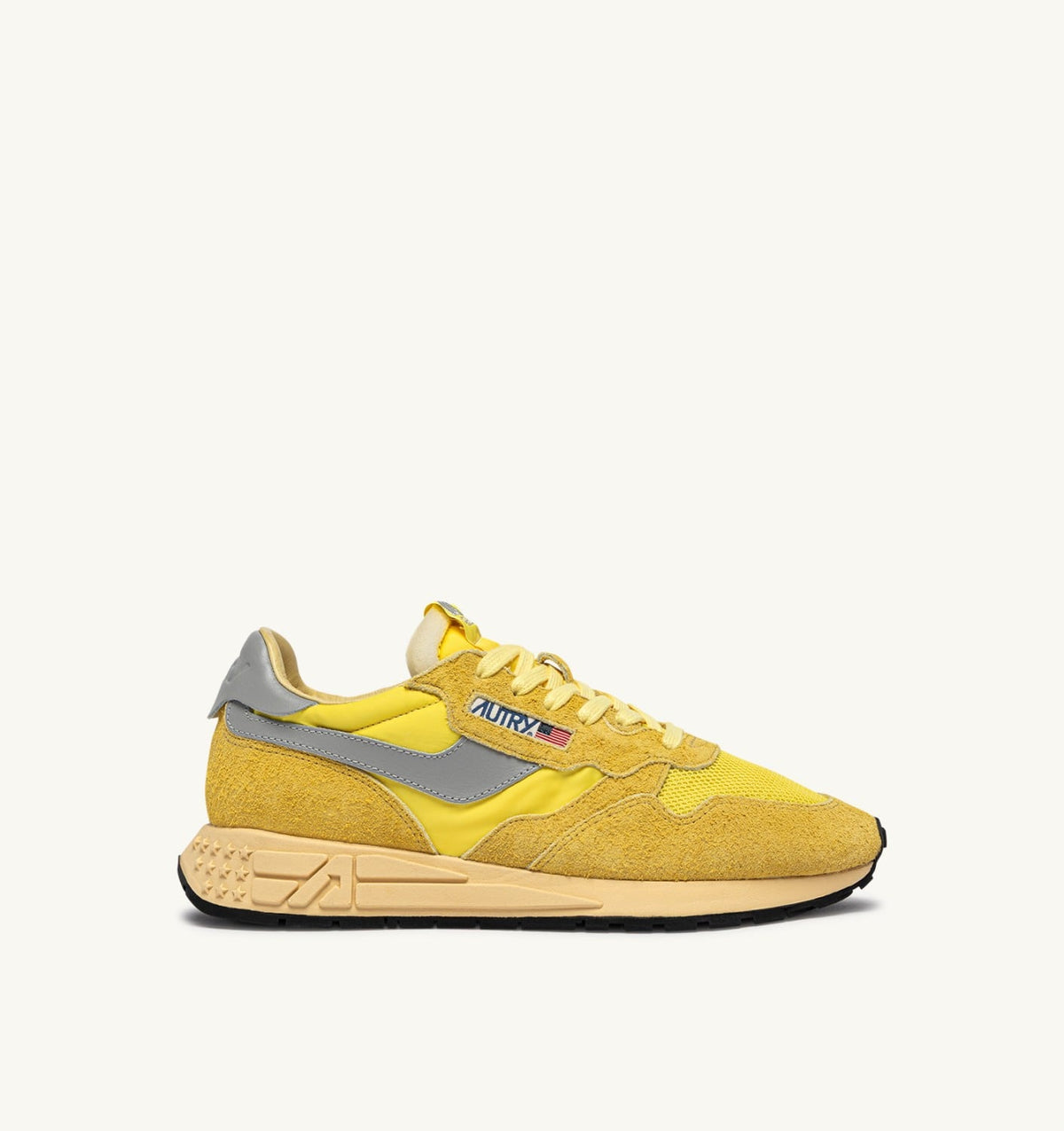 Woman REELWIND LOW SNEAKERS IN POPCORN AND VAPOR NYLON AND SUEDE