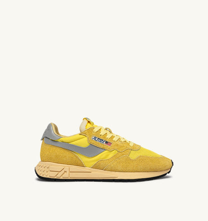 Woman REELWIND LOW SNEAKERS IN POPCORN AND VAPOR NYLON AND SUEDE