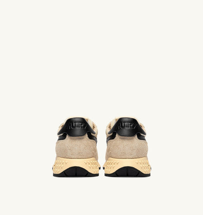 Woman REELWIND LOW SNEAKERS IN ECRU AND BLACK NYLON AND SUEDE
