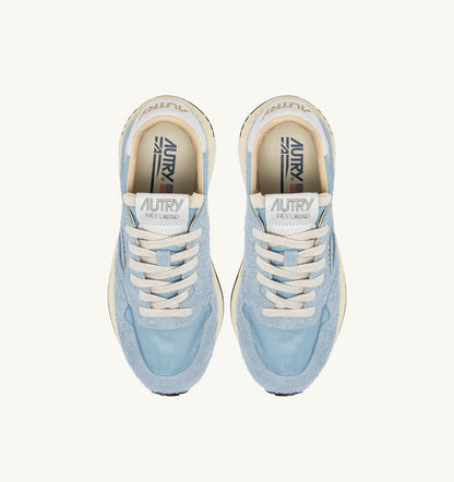 Woman REELWIND LOW SNEAKERS IN CELESTIAL BLUE NYLON AND SUEDE