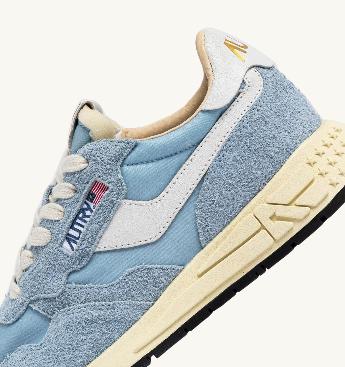 Woman REELWIND LOW SNEAKERS IN CELESTIAL BLUE NYLON AND SUEDE