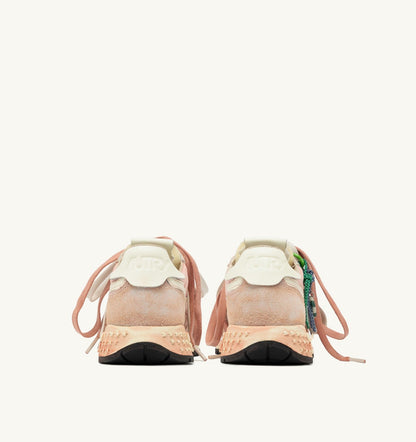 Woman REELWIND SUPER VINTAGE SNEAKERS IN WHITE AND PINK SUEDE AND NYLON