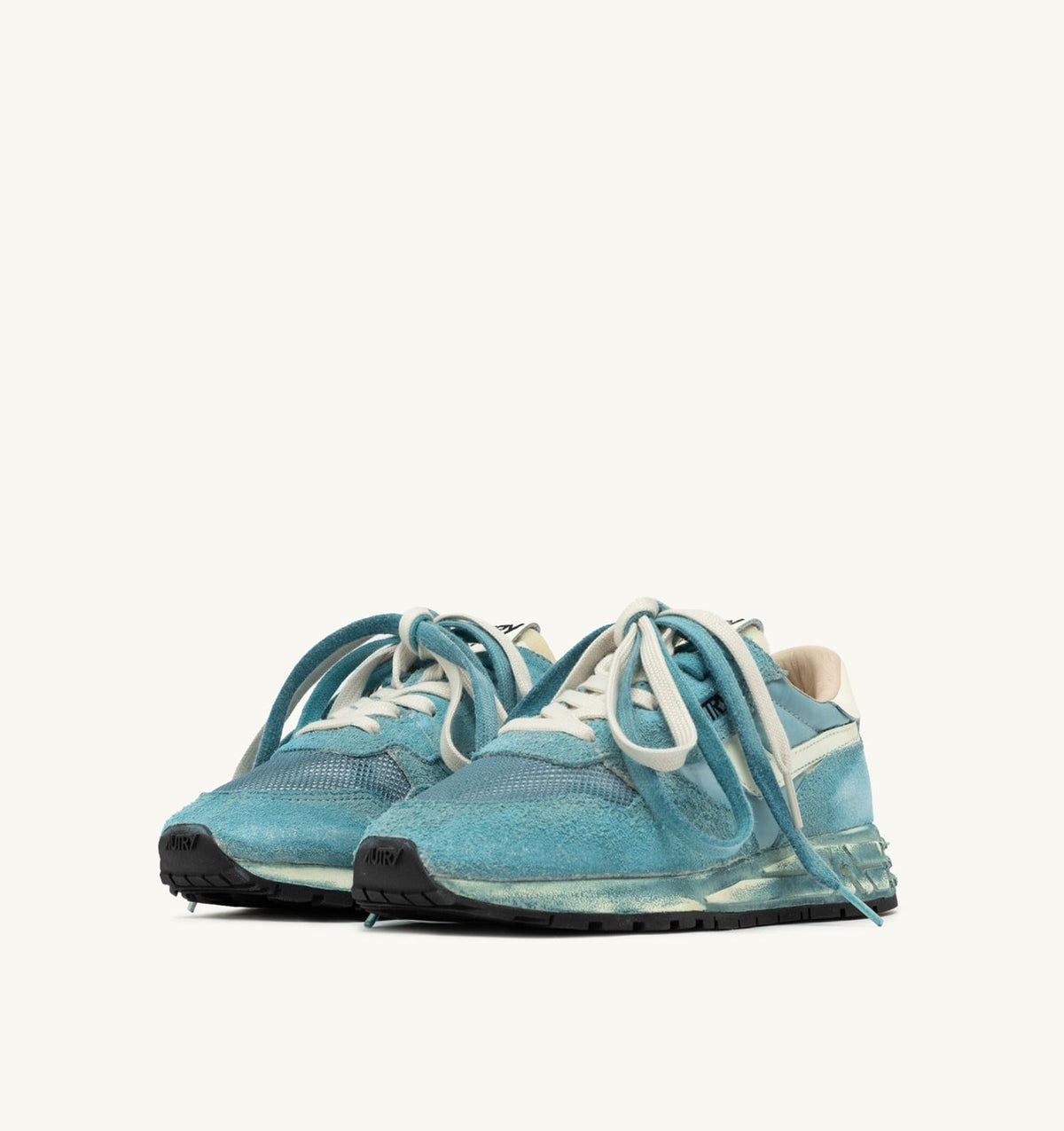 Woman REELWIND SUPER VINTAGE SNEAKERS IN WHITE AND SPACE SUEDE AND NYLON