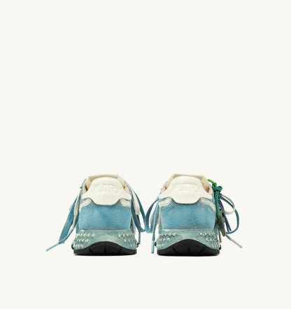 Woman REELWIND SUPER VINTAGE SNEAKERS IN WHITE AND SPACE SUEDE AND NYLON