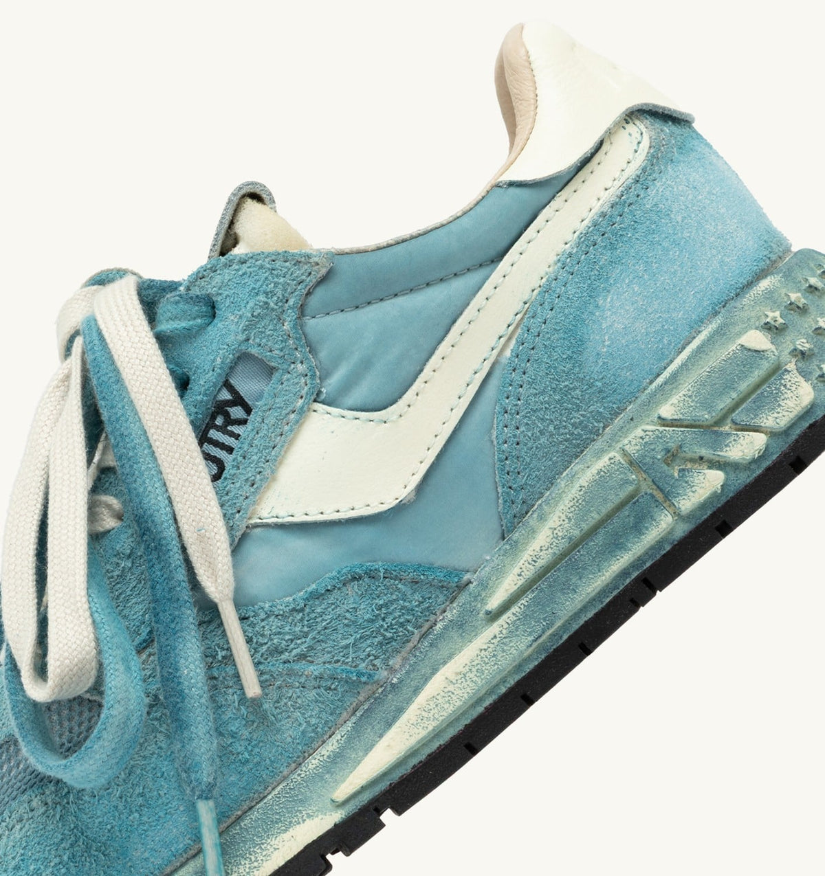 Woman REELWIND SUPER VINTAGE SNEAKERS IN WHITE AND SPACE SUEDE AND NYLON