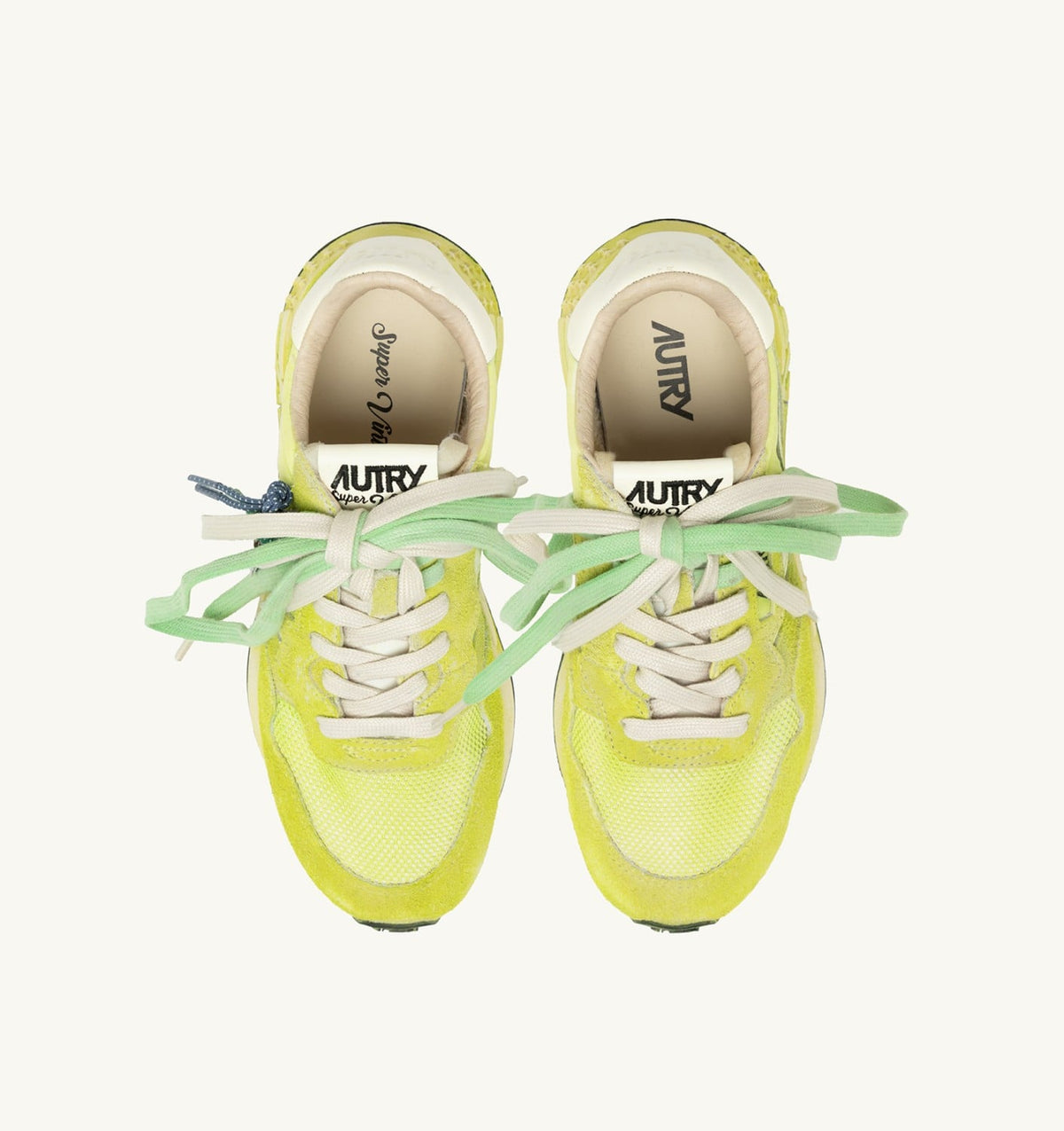 Woman REELWIND SUPER VINTAGE SNEAKERS IN WHITE AND ELECTRIC SUEDE AND NYLON