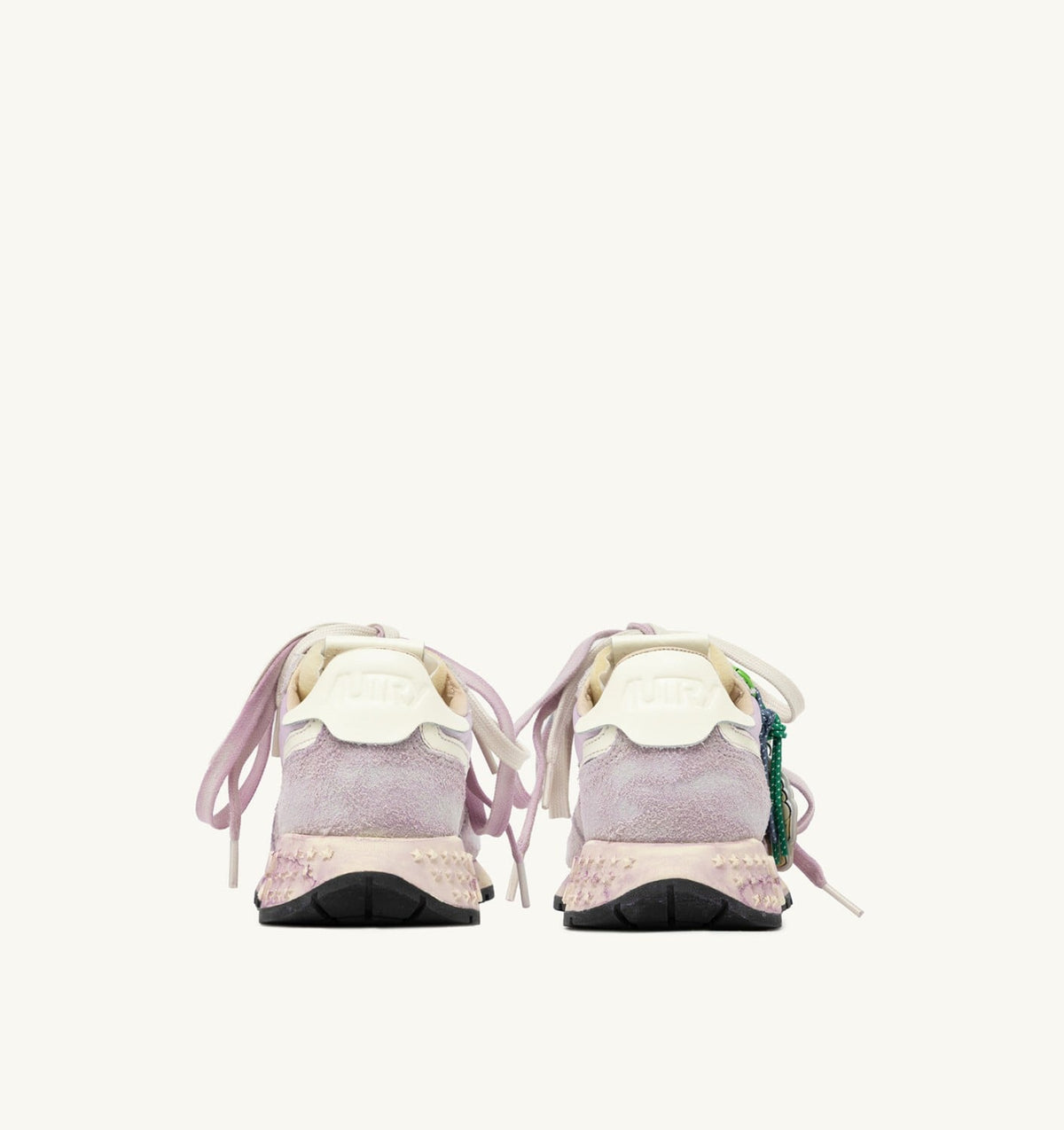 Woman REELWIND SUPER VINTAGE SNEAKERS IN WHITE AND LILAC SUEDE AND NYLON