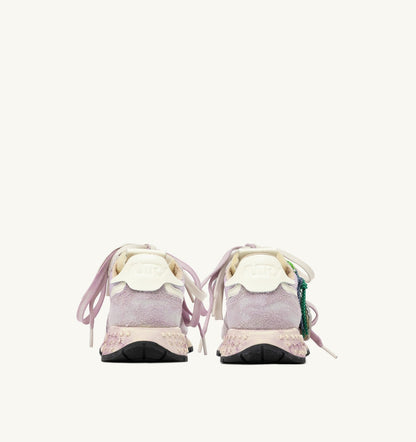 Woman REELWIND SUPER VINTAGE SNEAKERS IN WHITE AND LILAC SUEDE AND NYLON