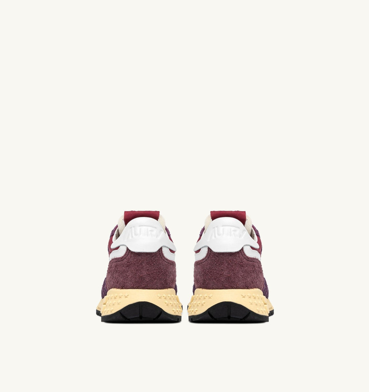 Woman REELWIND LOW SNEAKERS IN AMARONE AND PLUM NYLON AND SUEDE