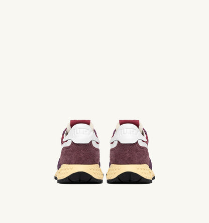 Woman REELWIND LOW SNEAKERS IN AMARONE AND PLUM NYLON AND SUEDE