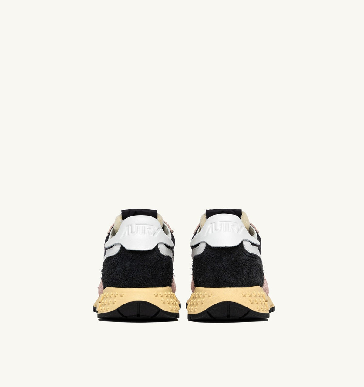 Woman REELWIND LOW SNEAKERS IN BLACK AND ROSA NYLON AND SUEDE