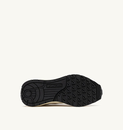 Woman REELWIND SNEAKERS IN GOLD- TONE NYLON AND METALIZED LEATHER