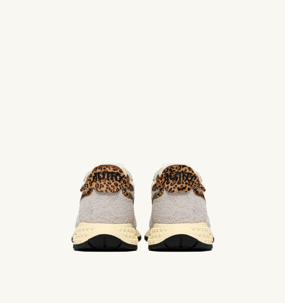 Woman REELWIND LOW SNEAKERS IN NYLON AND SUEDE COLOR WHITE AND LEOPARD