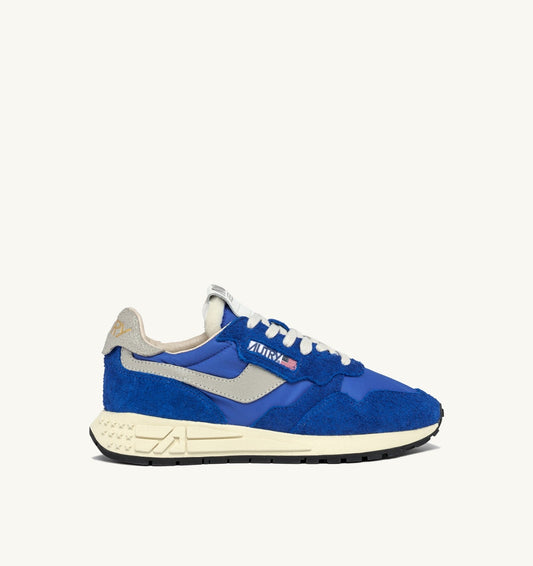 Woman REELWIND LOW SNEAKERS IN BLUE NYLON AND SUEDE