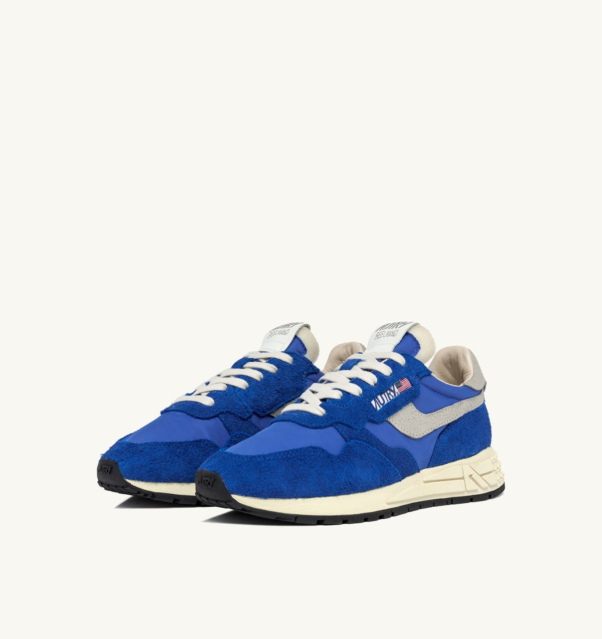 Woman REELWIND LOW SNEAKERS IN BLUE NYLON AND SUEDE