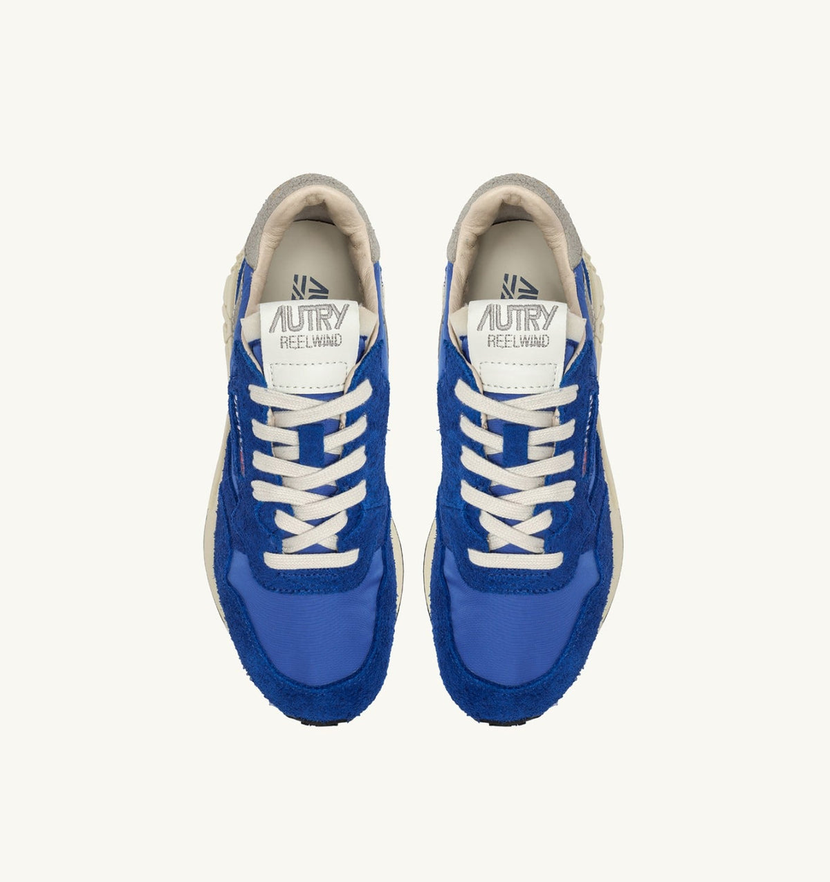 Woman REELWIND LOW SNEAKERS IN BLUE NYLON AND SUEDE