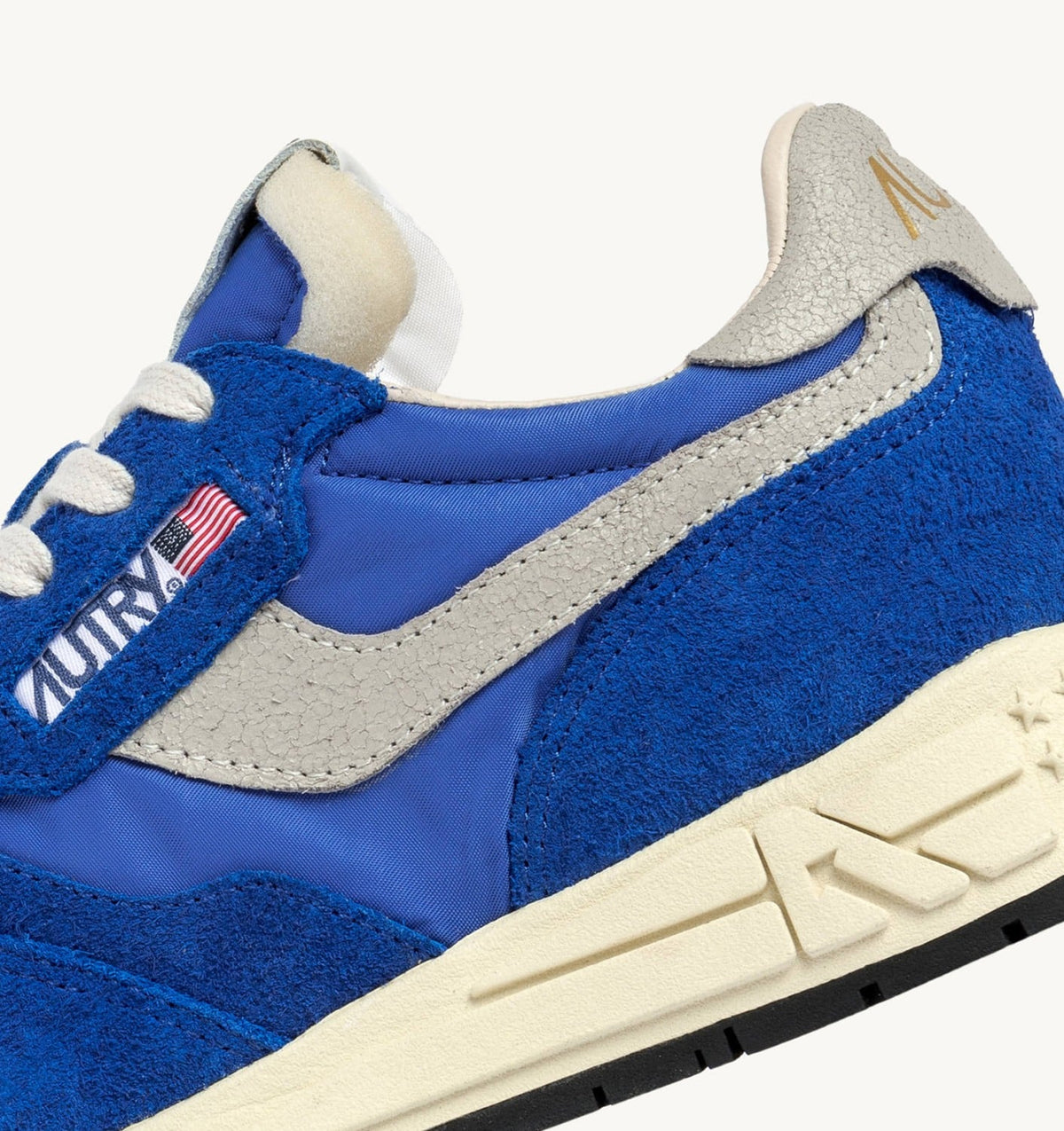 Woman REELWIND LOW SNEAKERS IN BLUE NYLON AND SUEDE