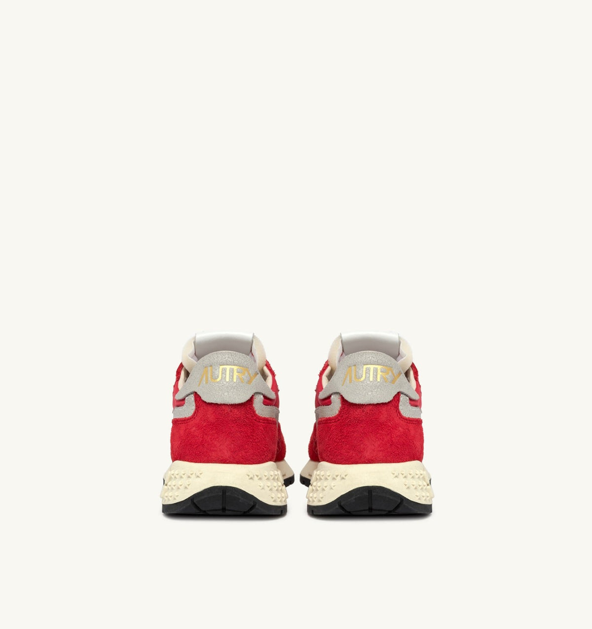 Woman REELWIND LOW SNEAKERS IN RED NYLON AND SUEDE