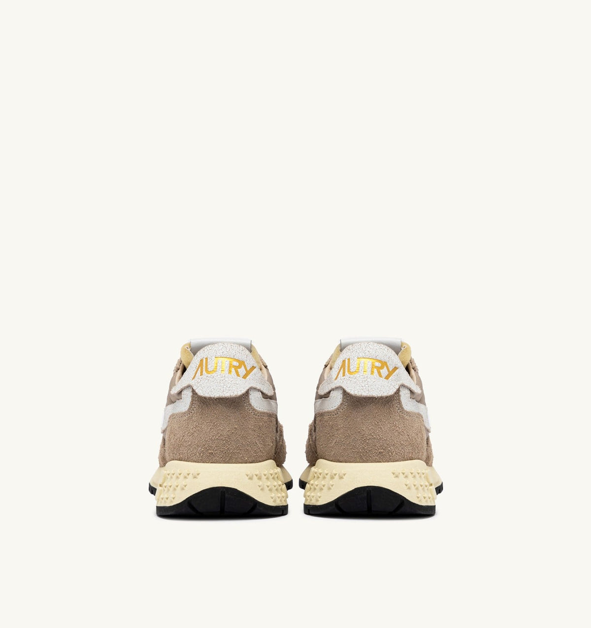 Woman REELWIND LOW SNEAKERS IN PEPPER AND WHITE NYLON AND SUEDE