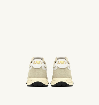 Woman REELWIND LOW SNEAKERS IN HAY NYLON AND SUEDE