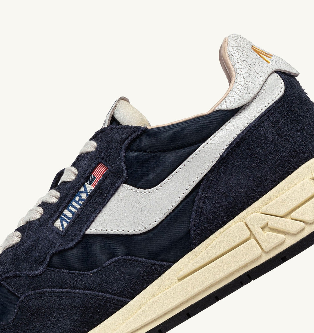 Woman REELWIND LOW SNEAKERS IN BLUE SPACE AND WHITE NYLON AND SUEDE
