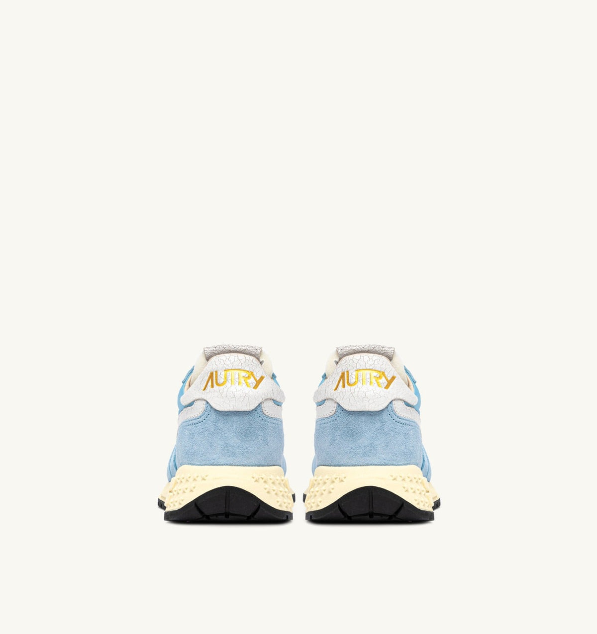 Woman REELWIND LOW SNEAKERS IN WHITE AND FORGET ME NOT NYLON AND SUEDE
