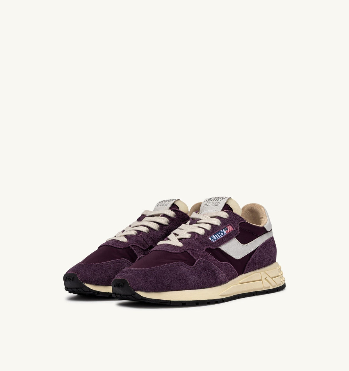 Woman REELWIND LOW SNEAKERS IN WHITE AND WINTER BLOOM NYLON AND SUEDE