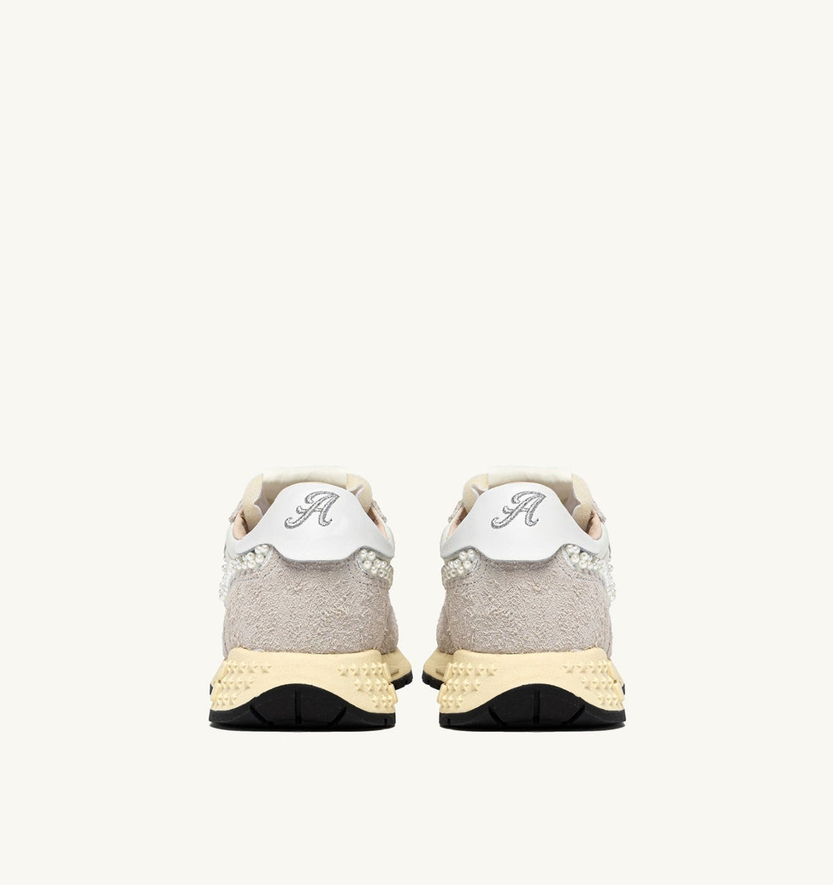 Woman REELWIND LOW SNEAKERS IN WHITE NYLON AND SUEDE