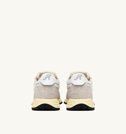 Woman REELWIND LOW SNEAKERS IN WHITE NYLON AND SUEDE