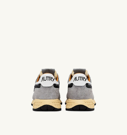 Woman REELWIND LOW SNEAKERS IN SAND SUEDE AND REFLECTIVE NYLON