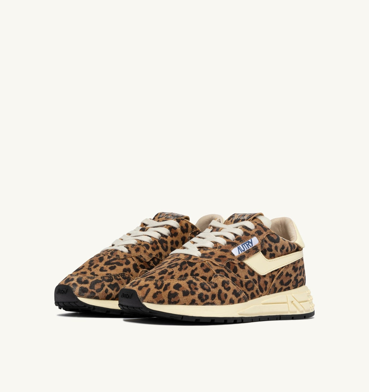 Woman REELWIND LOW SNEAKERS IN LEOPARD SUEDE AND RUTABAGA LEATHER