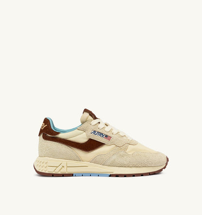 Woman REELWIND LOW SNEAKERS IN BROWN AND NUT NYLON AND SUEDE