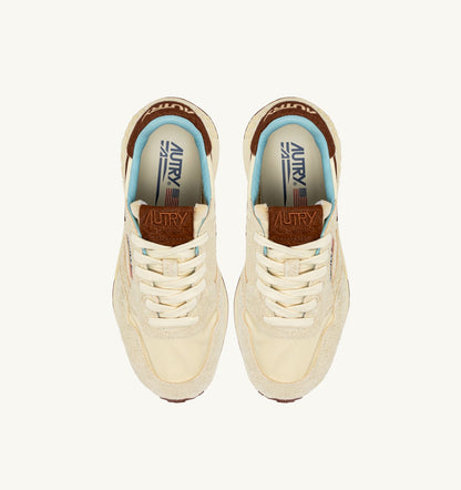 Woman REELWIND LOW SNEAKERS IN BROWN AND NUT NYLON AND SUEDE