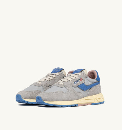 Woman REELWIND LOW SNEAKERS IN NYLON AND SUEDE COLOR VAPOR AND DELLA ROBBIA BLUE