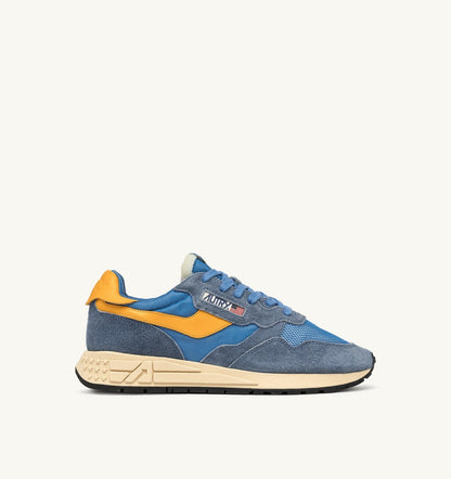 Woman REELWIND LOW SNEAKERS IN NYLON AND SUEDE COLOR CENBLE AND GOLD FUSION