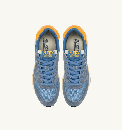 Woman REELWIND LOW SNEAKERS IN NYLON AND SUEDE COLOR CENBLE AND GOLD FUSION