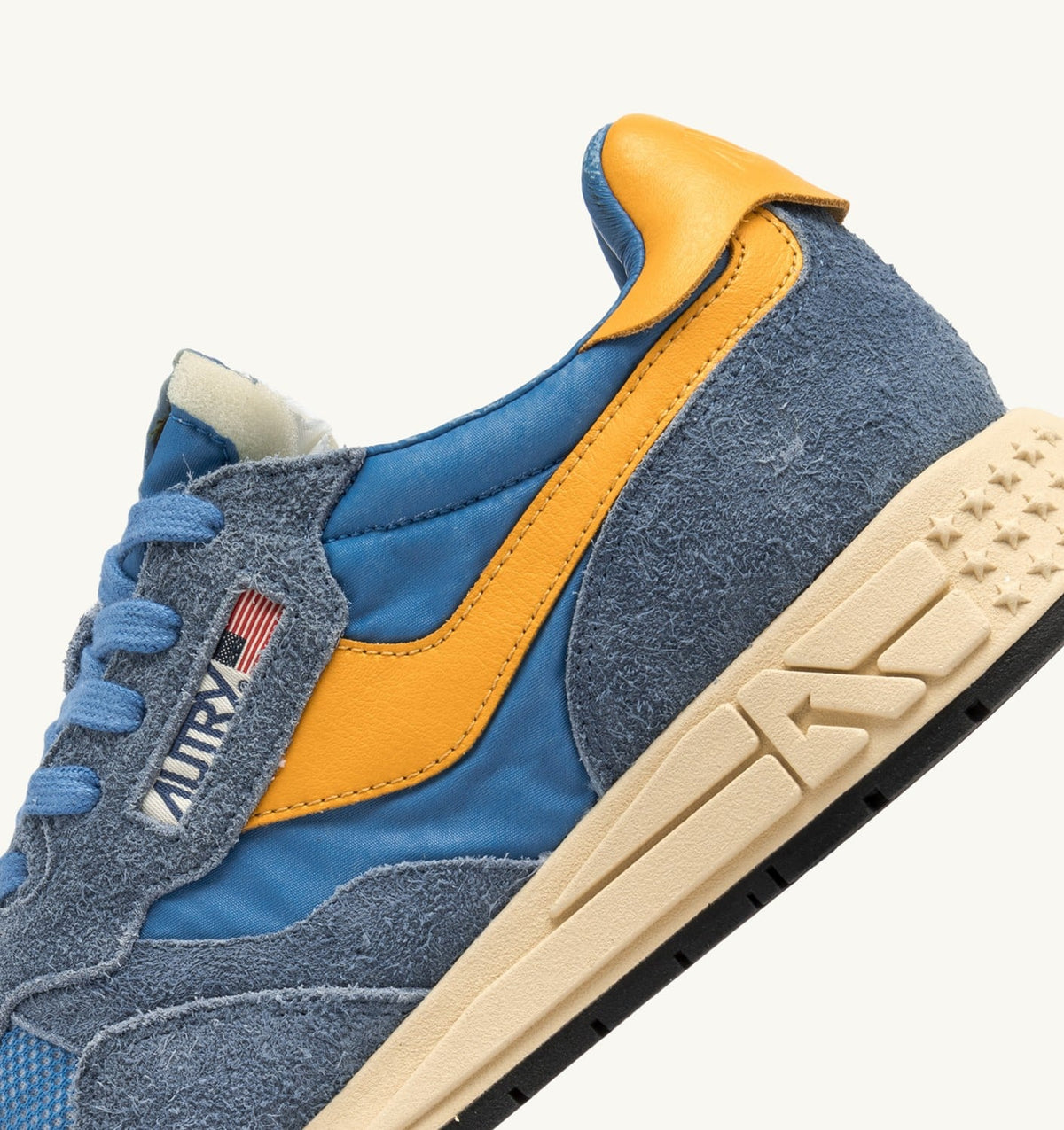 Woman REELWIND LOW SNEAKERS IN NYLON AND SUEDE COLOR CENBLE AND GOLD FUSION