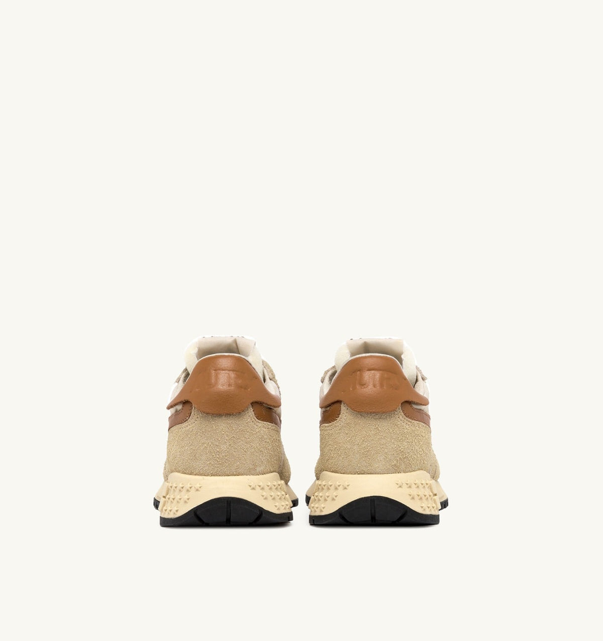 Woman REELWIND LOW SNEAKERS IN ECRU AND CATHAY SPICE SUEDE AND NYLON
