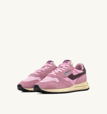 Woman REELWIND LOW SNEAKERS IN ROSEATE AND ROSE SUEDE AND NYLON